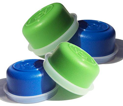 Tupperware Smidgets Tiny Treasure Mini-Schüssel-Set, 4 Stück, Grün und Blau von Tupperware