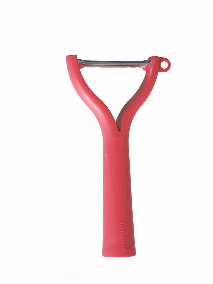 TUPPERWARE Sparschäler Universalschäler rot D119 Schäler Wellenschliff von TUPPERWARE