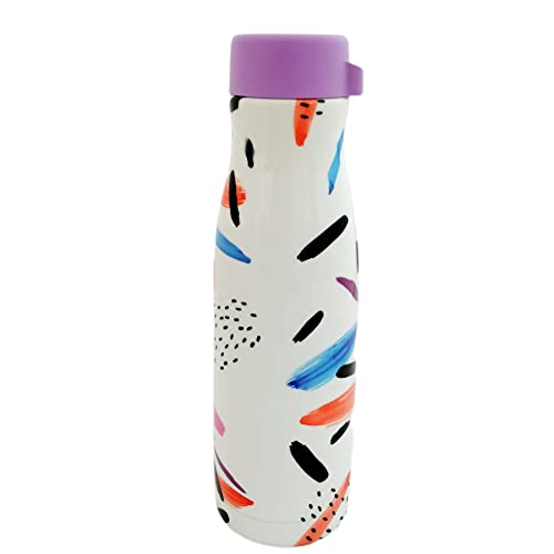 Tupperware Thermosflasche Fashion Flask 410 ml aus Metall weiß mit Muster To go Flasche Isolierbehälter Tupperware Thermosflasche Fashion Flask 410 ml aus Metall weiß mit Muster To go Flasche Isolierbehälter von Tupperware