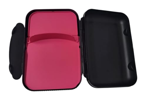 Tupperware To Go Lunch-Box mit Trennung Brotbox Sandwich Dose XL Lunchbox (schwarz pink) von Tupperware