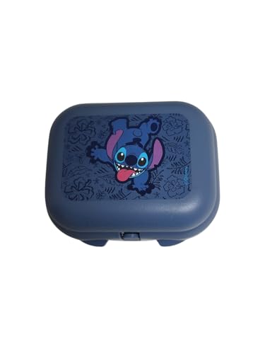 Tupperware To Go Mini-Twin Größe 1 kleine Brotdose Twin Schule Kindergarten (blau Stitch) von Tupperware