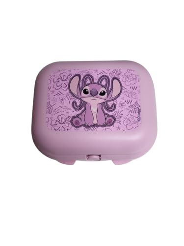 Tupperware To Go Mini-Twin Größe 1 kleine Brotdose Twin Schule Kindergarten (rosa Stitch) von Tupperware