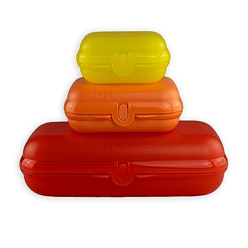 Tupperware To Go Twin Set (3) Maxi-Twin Lachs + Gr. 2 Ziegelrot + Gr. 1 Gelb + Joghurtbecher von Tupperware