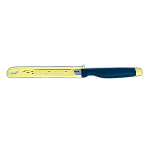 Tupperware Tomatenmesser A-Serie Messer mit Wellenschliff gelb Messerlänge 27,0 cm von Tupperware