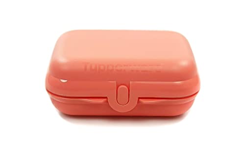 Erster Aufzählungspunkt: Material: Kunststoff BPA frei | Brotdose Twin mit Scharnier zum einfachen öffnen und schließen von Tupperware