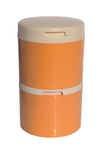 Tupperware Würzling Gewürz Riese Salz- und Pfefferstreuer ideal für Auto, Büro, Camping & Unterwegs - Ordnung Salzstreuer Gewürze (Gewürzriese 120ml rot 2er) (2er Gewürzturm 90ml orange gelb) von Tupperware