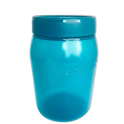 Tupperware to Go Gefäß 1,5 L dunkel türkis dunkelgrün Wasser Milch Saft Kanne Vorratsbehälter Wasserflasche, Saftflasche Hundesnack-Behälter Snack Behälter Flasche von Tupperware