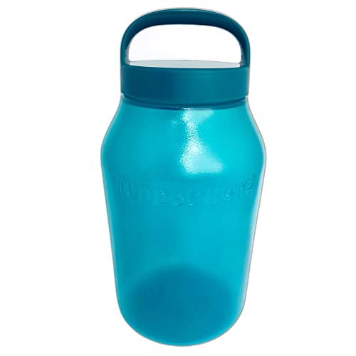 Tupperware to Go Gefäß 3,0 L dunkel türkis dunkelgrün Wasser Milch Saft Kanne Vorratsbehälter Wasserflasche, Saftflasche Hundesnack-Behälter Snack Behälter Flasche von Tupperware