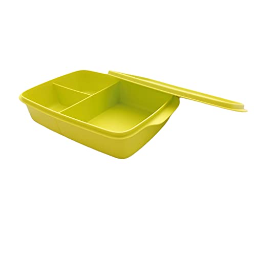 Tupperware to Go Lunchbox 1,0 L limette mit Trennwand Clevere Pause Schule von Tupperware