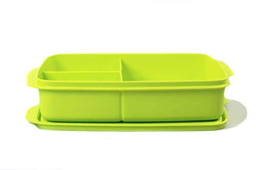TUPPERWARE to Go Lunchbox 1 L Limette mit Trennwand Clevere Pause Schule von Tupperware