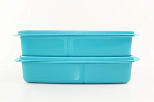 Tupperware to Go Lunchbox 1 L dunkeltürkis mit Trennwand Clevere Pause (2) 35112 von Tupperware