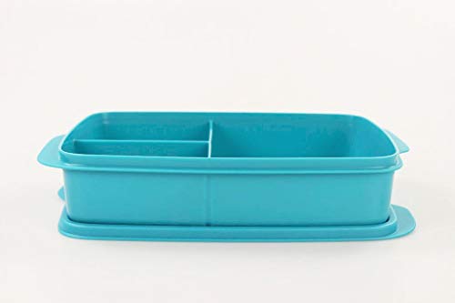 Tupperware to Go Lunchbox 1 L dunkeltürkis mit Trennwand Clevere Pause Schule von Tupperware