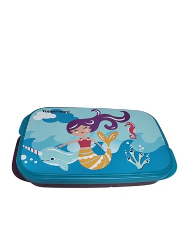 Tupperware to Go Lunchbox Clevere Pause 550 ml Brotdose mit Trennwand Eco+ Schule (Meerjungfrau 590ml) von Tupperware