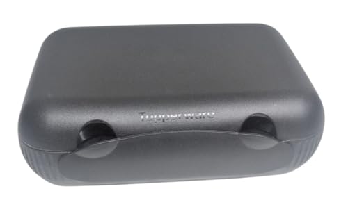 Tupperware to Go Lunchbox Clevere Pause 590ml mit Trennwand Eco+ Schule Brotdose mit Abteilung (Lunchbox XXL schwarz blau) von Tupperware