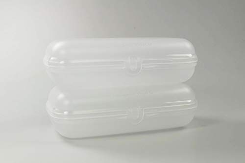 Tupperware to Go Maxi-Twin transparent (2) Brotdose Dose Lunchbox Maxitwin von Tupperware