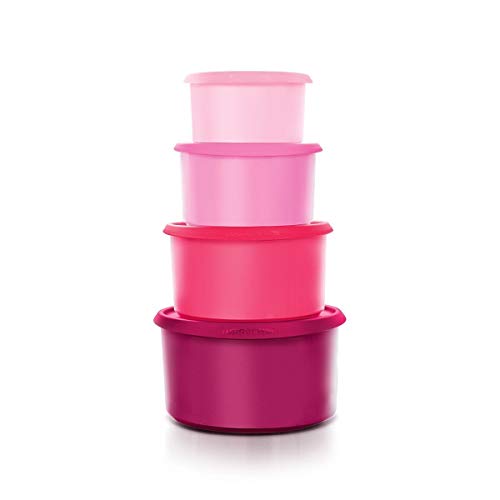 TupperwareOne Touch Topper Dose 4er Set lila pink von Tupperware