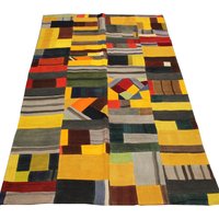 Bunter Kilim Patchwork Teppich, Boho Wohndekor, 25x15 cm Bunter Kilim Patchwork Teppich, Boho Wohndekor, 25x15 cm von TurCollection