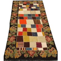 Handgewebter Kelim Teppich Läufer Im Boho Stil Handgewebter Kelim Teppich Läufer Im Boho Stil von TurCollection