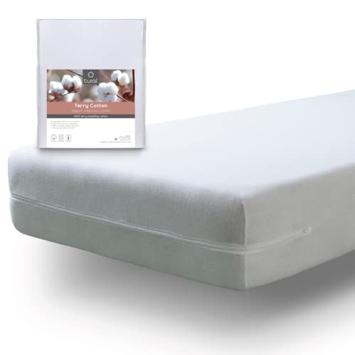 Tural - Elastischer Matratzenbezug mit Reißverschluss. Frottee aus 100% Baumwolle. Größe 150x200 cm Tural - Elastischer Matratzenbezug mit Reißverschluss. Frottee aus 100% Baumwolle. Größe 150x200 cm von Tural