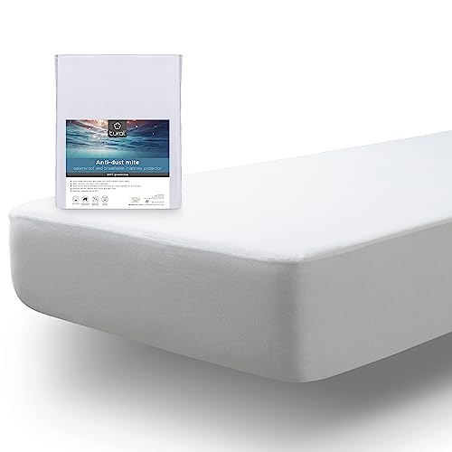 Tural - wasserdichter und atmungsaktiver Anti-Milben-Matratzenschoner. Matratzenbezug aus Frottee, 100% Baumwolle. Schutz gegen Milben, Bakterien und Pilze. Stück im Set (Pack) 80x200cm von Tural