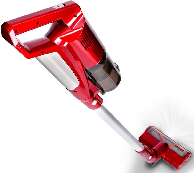 TurboTronic by Z-Line Akku-Hand-und Stielstaubsauger 2 in1 Handstaubsauger, 120 W, beutellos, beutelloser Akku-Staubsauger, kabellos mit Wandhalterung und LED-Licht von TurboTronic by Z-Line