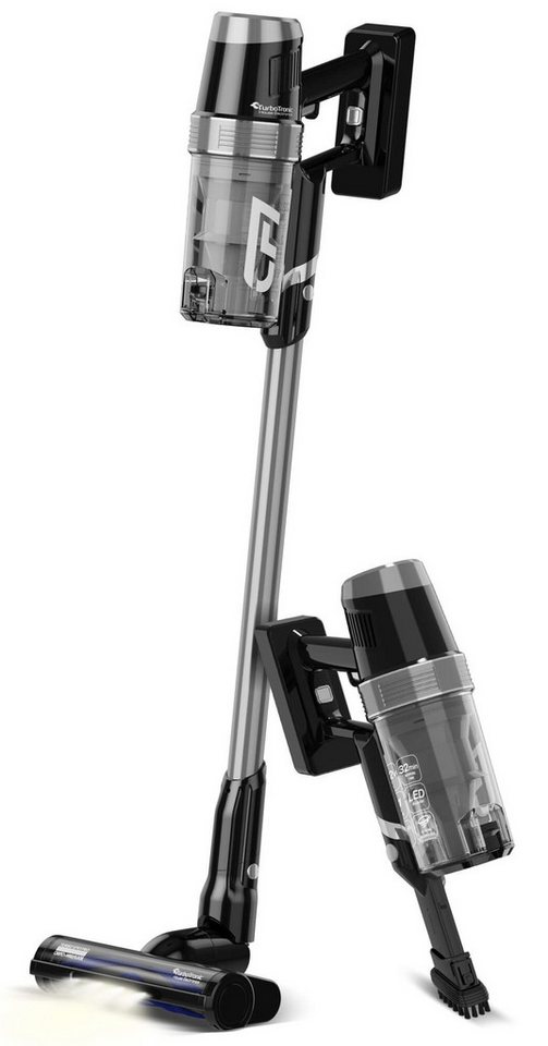 TurboTronic by Z-Line Akku-Hand-und Stielstaubsauger 22.2V StormStick 120 Watt Staubsauger Handstaubsauger kabellos, 120 W, beutellos, mit Akku 0,9L - Schwammfilter Zyklon Stabstaubsauger Bodensauger von TurboTronic by Z-Line