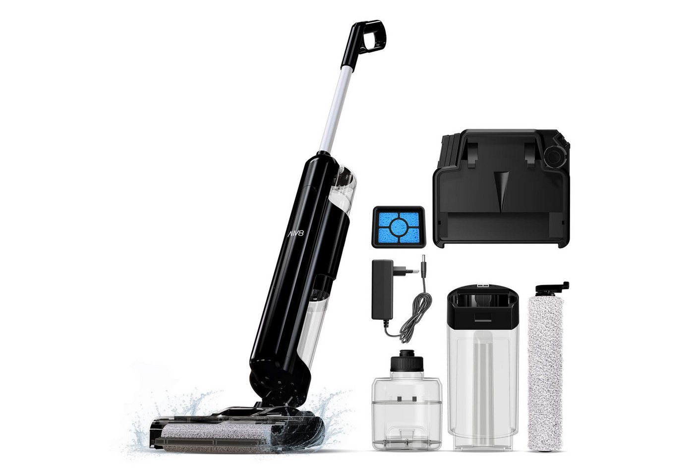 TurboTronic by Z-Line Akku-Hand-und Stielstaubsauger 5kPa Saugkraft Nass- u Trockensauger kabellos u beutellos 600 ml Tank, 180 W, beutellos, mit Wischfunktion 450 ml Schmutzwassertank wiederverw. Schwammfilter TurboTronic by Z-Line Akku-Hand-und Stielstaubsauger 5kPa Saugkraft Nass- u Trockensauger kabellos u beutellos 600 ml Tank, 180 W, beutellos, mit Wischfunktion 450 ml Schmutzwassertank wiederverw. Schwammfilter von TurboTronic by Z-Line