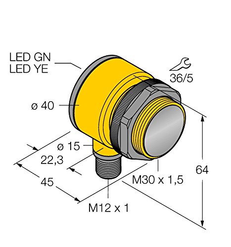 3033444 - T30SP6RQ, Optoelektronischer Sensor Einweglichtschranke (Empfänger) von Turck