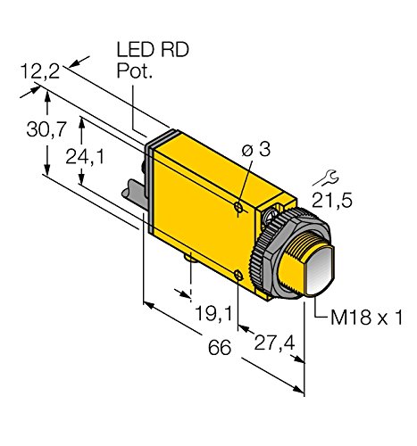 3040144 - MIAD9R, Opto Sensor Einweglichtschranke (Empfänger) FM12ATEX0094X von Turck