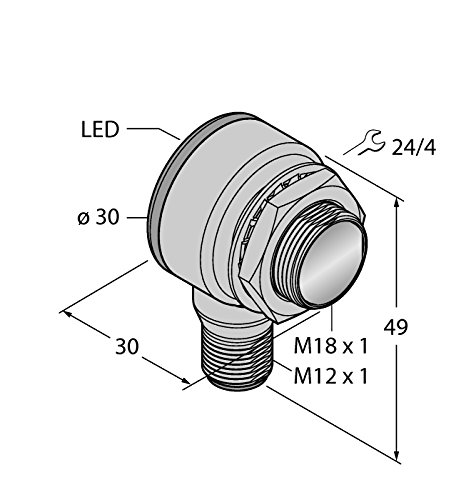 3042056 - TM18RP6RQ8, Opto Sensor Einweglichtschranke (Empfänger) von Turck