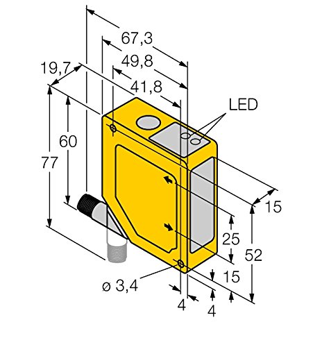 3063863 - Q50AVIQ, Opto Sensor Triangulationssensor mit Analogausgang von Turck