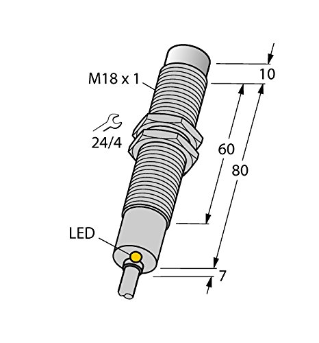 4611230 - NI8-M18-AP6X/S120, Induktiver Sensor mit erw. Temperaturbereich von Turck