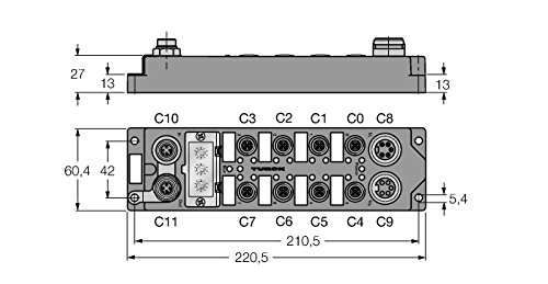 6825430-FGEN-OM16-5001,Kompaktes Multiprotokoll-I/O-Modul f. Ethernet von Turck