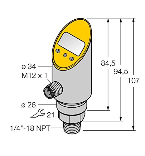 6833409-PS040V-303-LI2UPN8X-H1141,Drucksensor pnp/npn von Turck