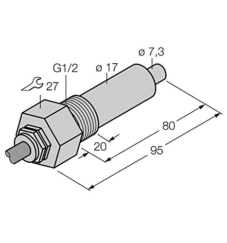 6870345-FCS-G1/2A4-NA/L080,Strömungsüberwachung Eintauchsensor von Turck