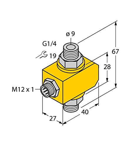 6870629-FCI-D10A4P-NA-H1141,Strömungsüberwachung Inline-Sensor von Turck