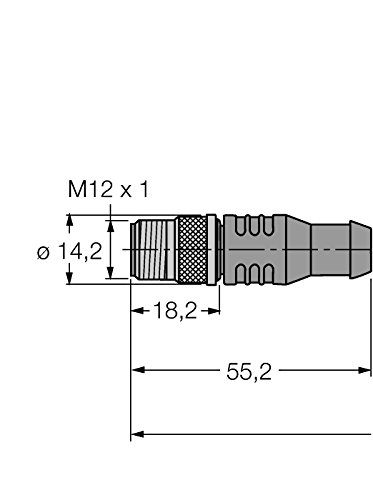 Turck 6602221 - RSSW-RKSW455-5M, PROFIBUS-Leitung PVC-Kabelmantel von Turck