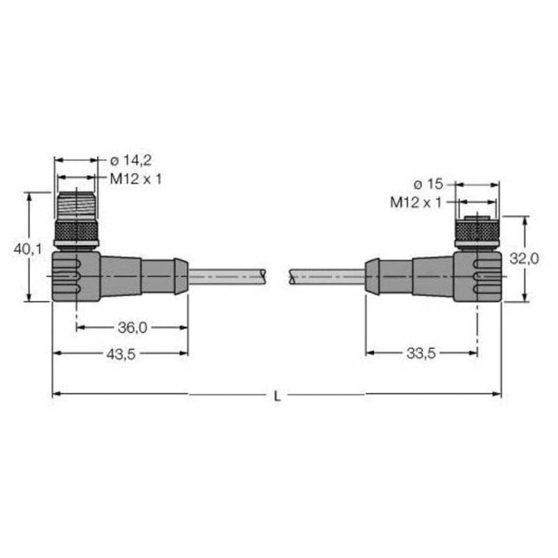 Turck 6604824 Sensor /Aktor Steckverbinder Konfektioniert Industriestecker B-Ware von Turck