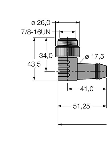 Turck 6605664-WSM-WKM5723-2M,Busleitung f. CAN (DeviceNetÂ™,CANopen) PUR-Kabelmantel von Turck