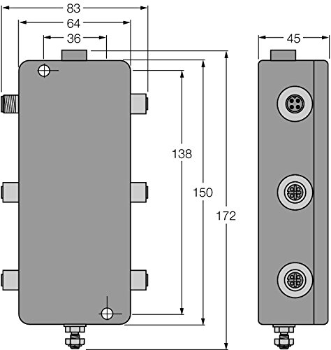 Turck 6611433-JBBS-49SC-E413/EX,FOUNDATION fieldbus IP67-Verteilerbaustein,4-kanalig von Turck