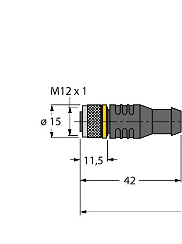 Turck 6625204-RKC4T-2-RSC4T/TEL,Aktuator- und Sensorleitung/PVC Verbindungsleitung von Turck