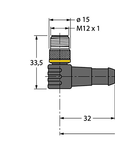 Turck 6625349 - WSC12T-5/TXL, Aktuator- und Sensorleitung/PUR Anschlussleitung von Turck