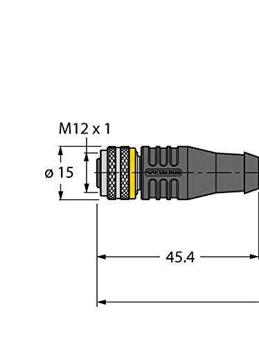 Turck 6625470-RKS8T-0,3-RSS8T/TEL,Aktuator- und Sensorleitung/PVC Verbindungsleitung von Turck