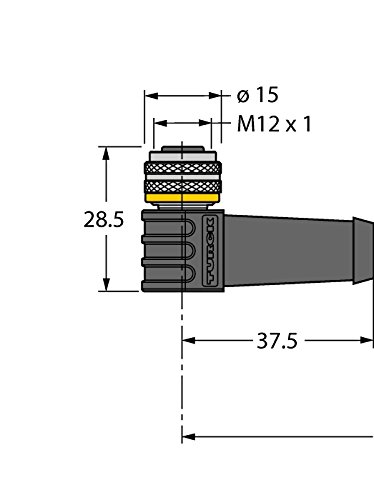 Turck 6625485-WKS8T-2-RSS8T/TXL,Aktuator- und Sensorleitung/PUR Verbindungsleitung von Turck