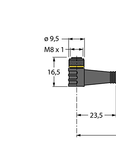 Turck 6626067 - PKW4M-P7X2-2/TEL, Aktuator- und Sensorleitung/PVC Anschlussleitung von Turck