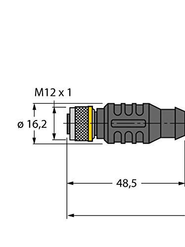 Turck 6626164 - RKC4.4T-P7X2-5/TEL,Aktuator- und Sensorleitung/PVC Anschlussleitung von Turck