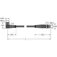 Turck 6626246 Sensor-/Aktor-Steckverbinder, konfektioniert 0.60m Polzahl: 4 1St. von Turck