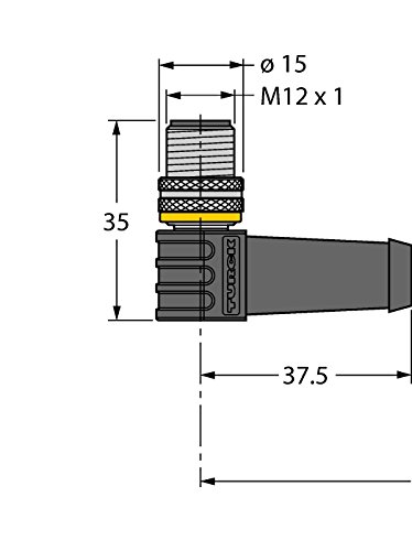 Turck 6626303 - WSS4T-5/TXL, Aktuator- und Sensorleitung/PUR Anschlussleitung von Turck