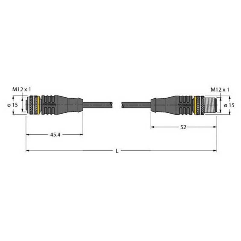 Turck 6626394 Sensor /Aktor Steckverbinder Konfektioniert Industriestecker B-Ware von Turck