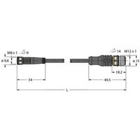 Turck 6626647 Sensor-/Aktor-Steckverbinder, konfektioniert 0.60m Polzahl: 4 1St. Turck 6626647 Sensor-/Aktor-Steckverbinder, konfektioniert 0.60m Polzahl: 4 1St. von Turck